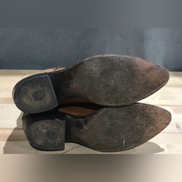 Dan Post Vintage Brown Leather Western Cowboy Boots - Picture 3 of 5